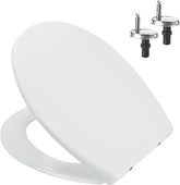 Fossa Dynamic White Toilet Seat with Soft Close Toilet Seat, Quick Release for Easy Cleaning, Top Fix Easy Installation, Standard O Shape Toilet Seats - Fossa Home